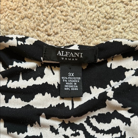 Alfani Black Sheath Dress with 3/4 Long Sleeves - Picture 2 of 5